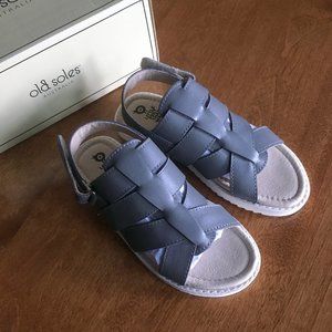 Old Soles gray leather sandals 13 NIB